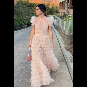 Pink Tulle Gown